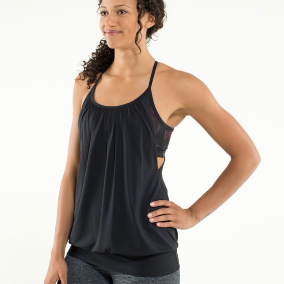 Lululemon Tank with Sports Bra - Picture 1 of 6